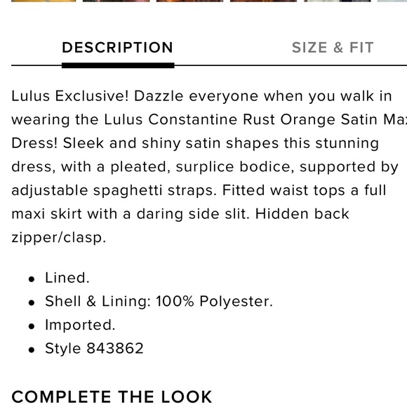 LULUS RUST MAXI DRESS - Picture 4 of 6